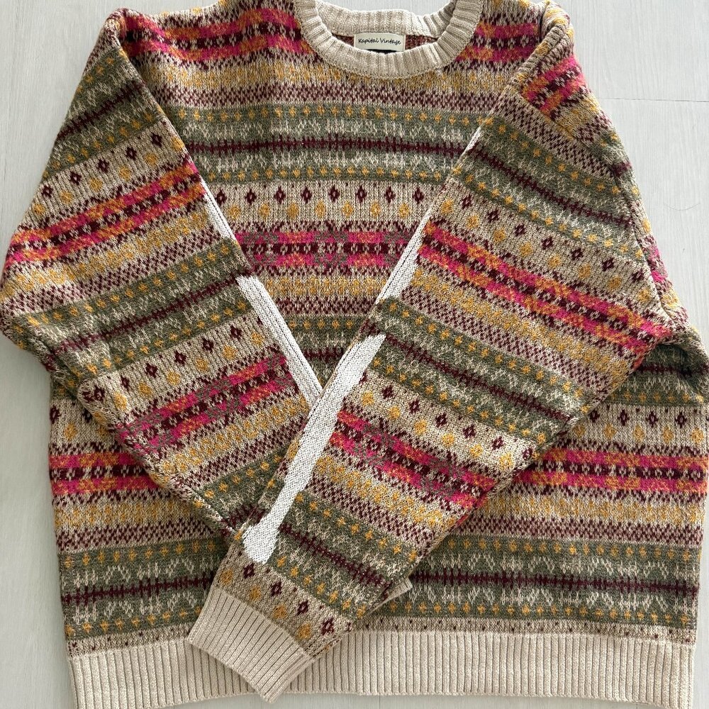 Kapital Bone Knit Sweater, Brown